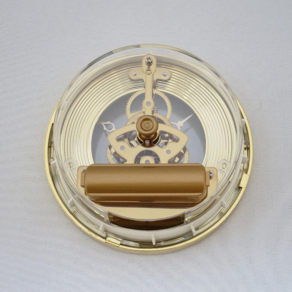 103mm Dial Roman Numeral Watch Quartz Clock Insert Movement DIY Parts -Golden