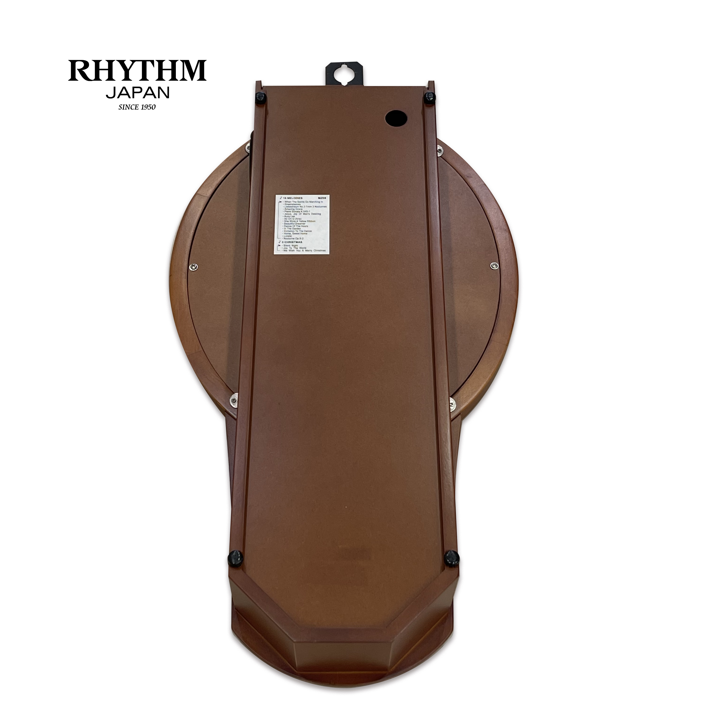 Đồng hồ treo tường RHYTHM SIP Wall Clocks CMJ576NR06 , Vỏ màu Nâu