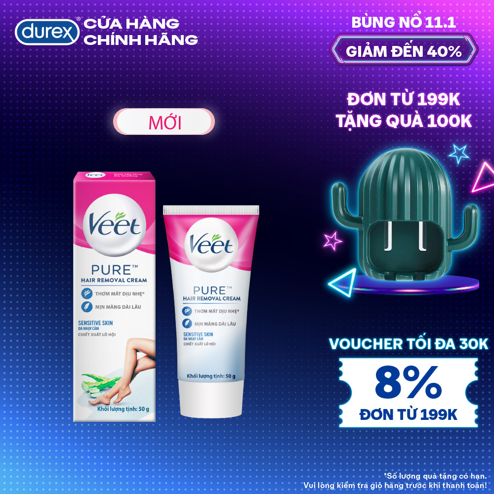 Kem Tẩy Lông Veet Pure Sensitive 50g