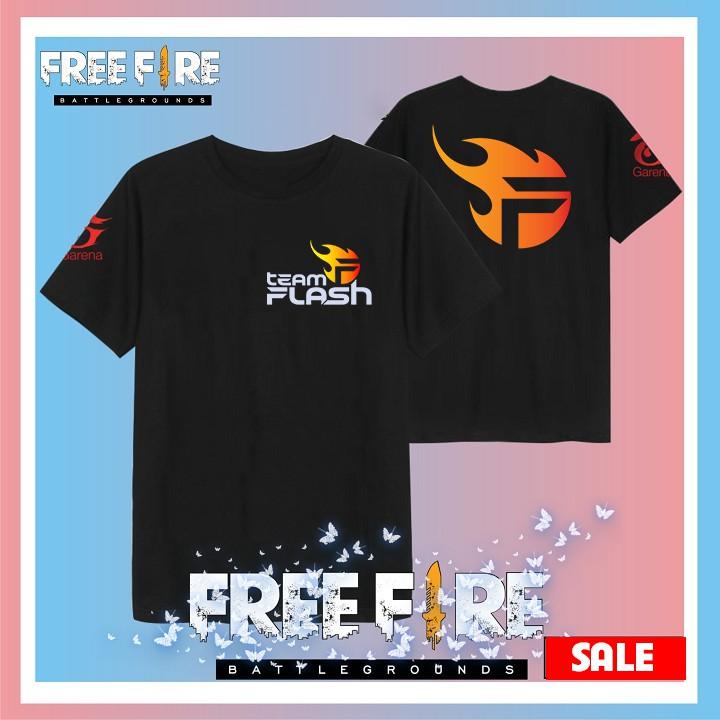 Áo thun FREE FIRE in hình TEAM FLASH cực đẹp