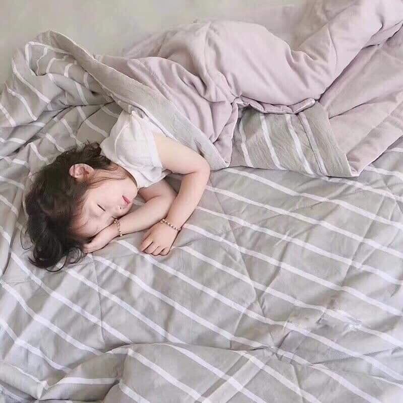 Chăn hè Full Màu kẻ sọc cotton xuất Nhật