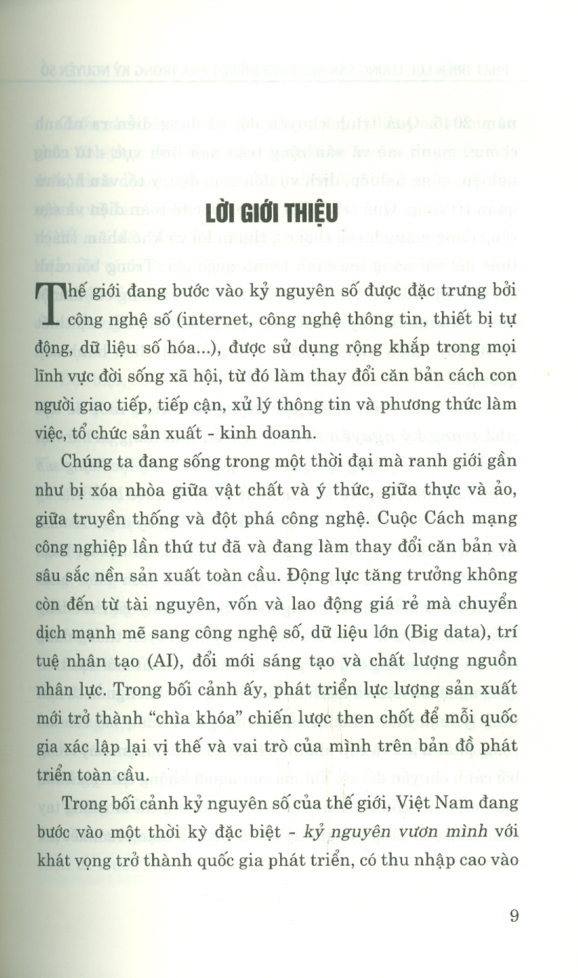 Phát Triển Lực Lượng Sản Xuất Mới Để Đột Phá Trong Kỷ Nguyên Số (Sách Chuyên Khảo)