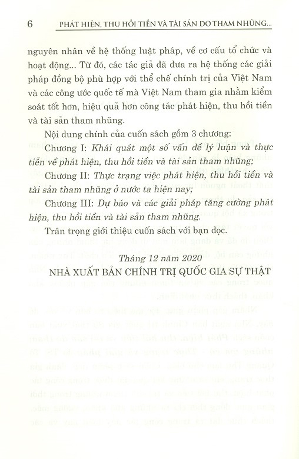 Phát Hiện, Thu Hồi Tiền Và Tài Sản Do Tham Nhũng Mà Có – Thực Trạng Và Giải Pháp