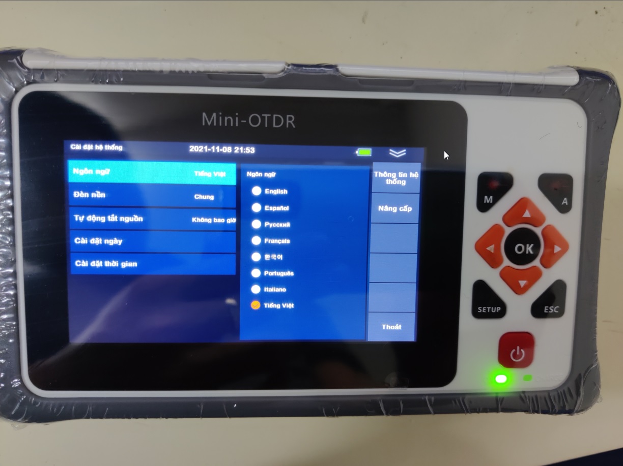 Máy đo OTDR cao cấp H430 cảm ứng - Đo điểm đứt cáp quang