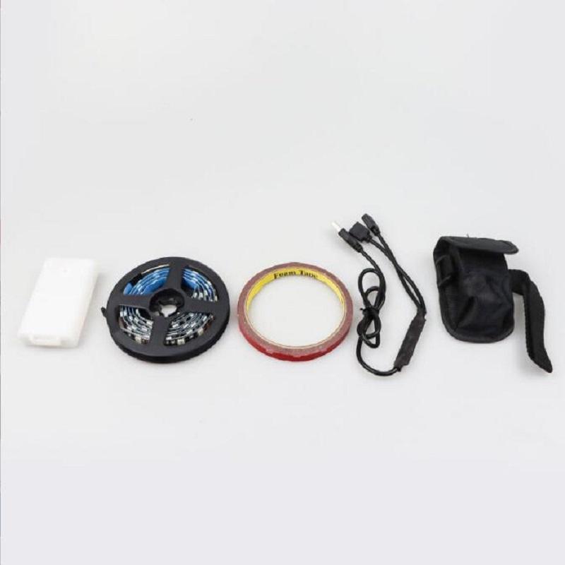 Chống Thấm Nước Dây Đèn LED Đèn Pin Thanh Đèn Cho Xiaomi M365 Pro 1S Xe Điện Ván Trượt Đêm Khung Xe Ánh Sáng