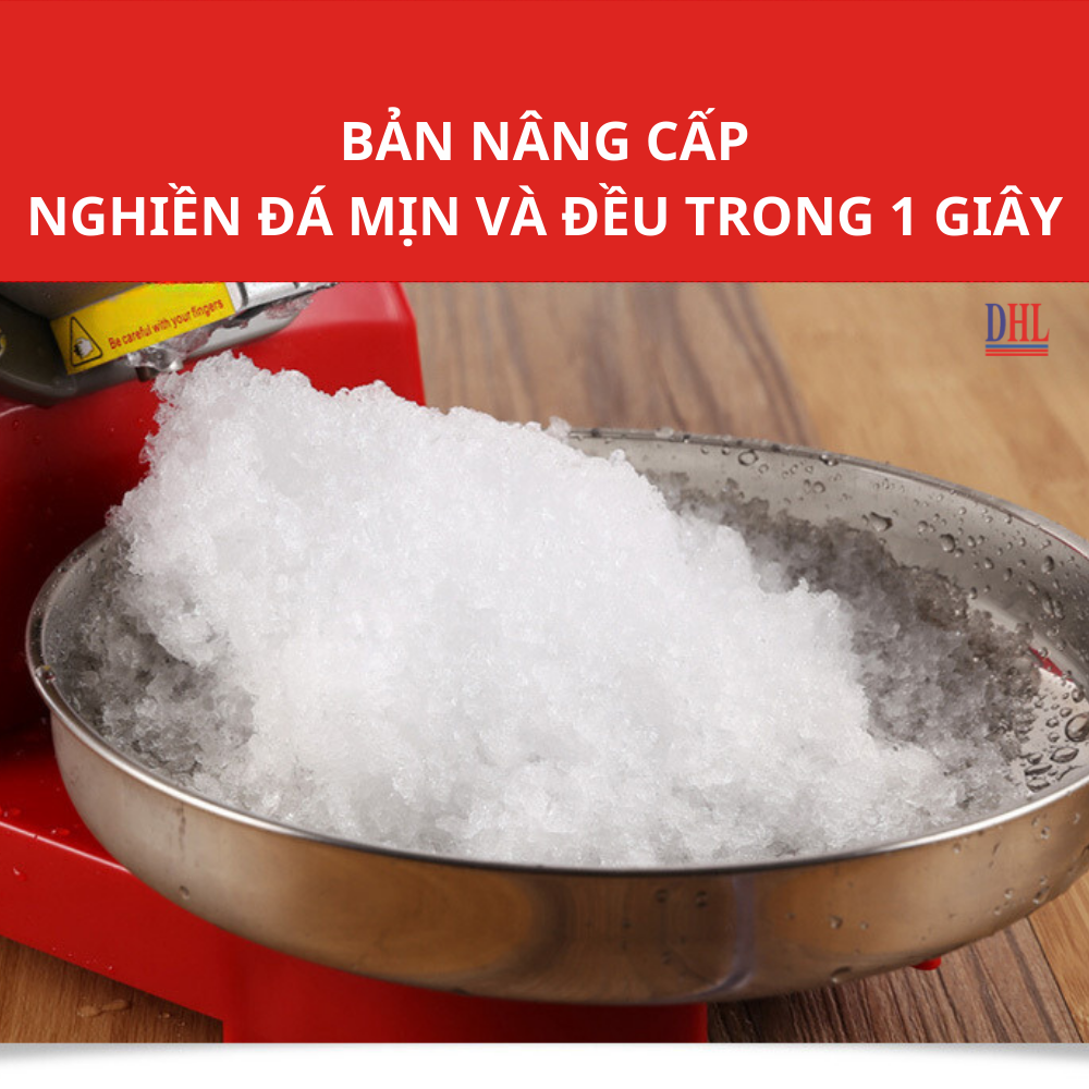 Máy xay đá tuyết, Máy bào đá 8 lưỡi, 2 nắp cao cấp Mitomo MBD-500 MAX- Hàng chính hãng