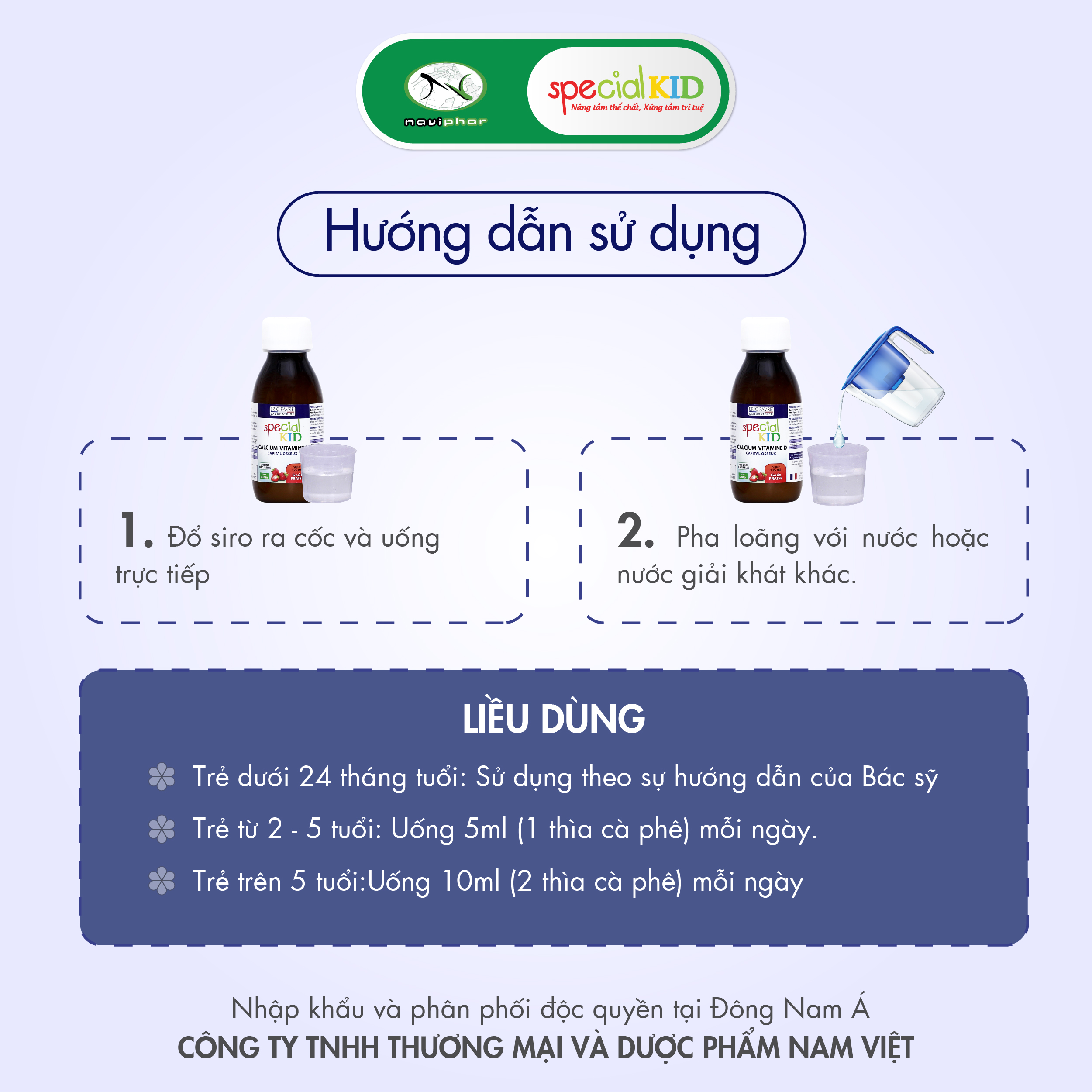 TPBVSK Special Kid Calcium Vitamin D - Bổ sung Canxi và Vitamin D giúp xương, răng chắc khỏe - Giúp con cao lớn hơn