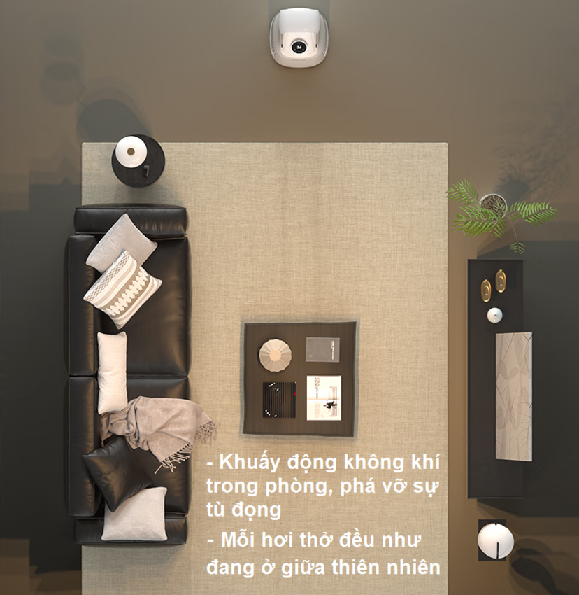 HÀNG CHÍNH HÃNG - Quạt không cánh kiêm lọc không khí 2 trong 1, serial 3000. Thương hiệu Hà Lan cao cấp Philips - ACR3146BF/93