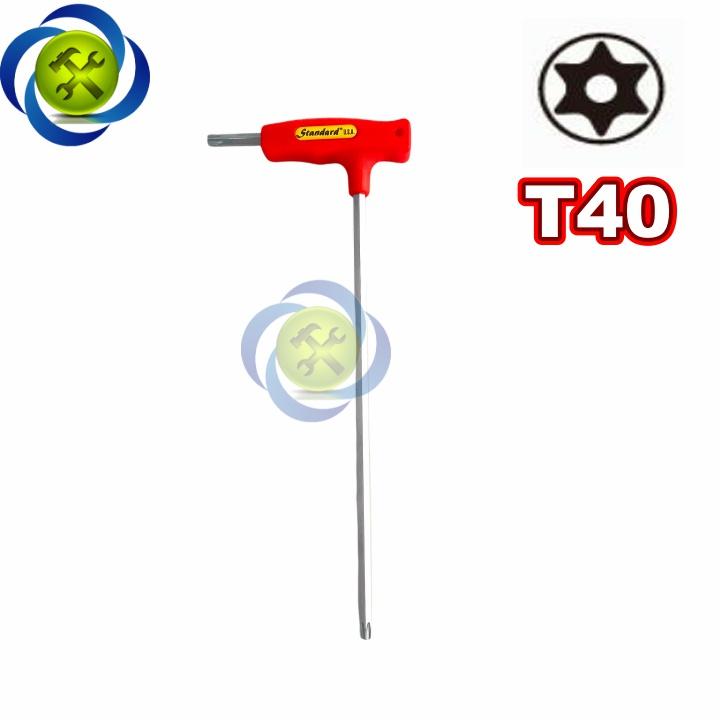 (ĐỦ SIZE) Lục giác sao Standard loại chữ T cán đỏ 2 đầu TỪ T10 đến T40