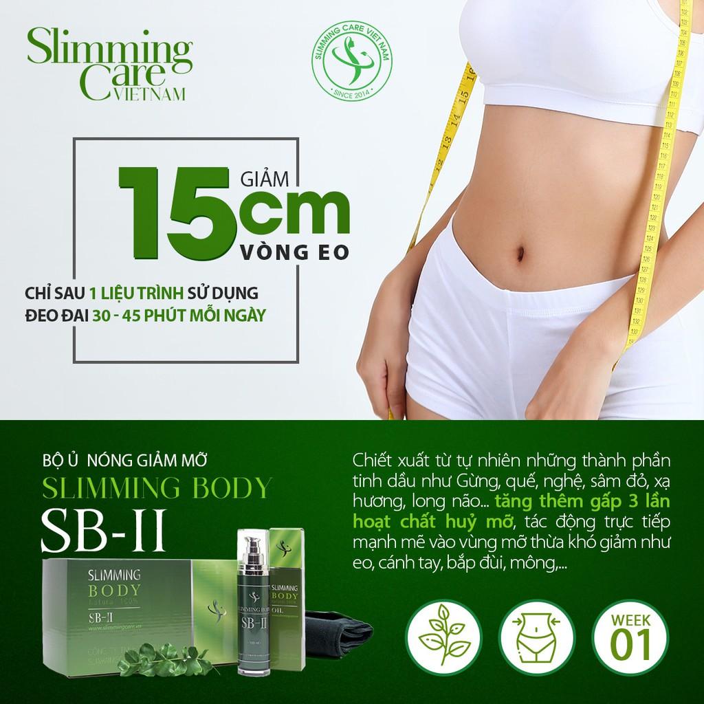 Bộ ủ nóng Slimming Body SB-II thường và Slimming Day Collagen combo 2 bộ