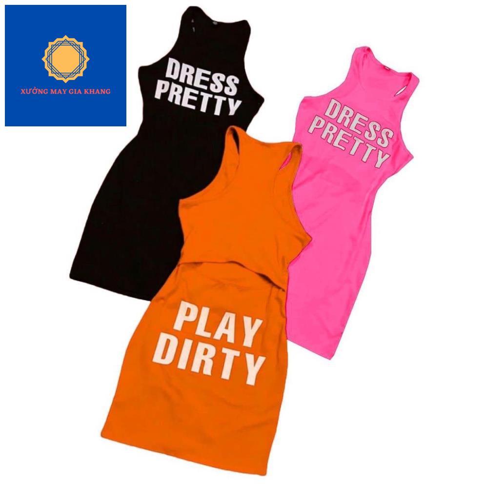 MS: 220591 - Thời trang trẻ em - Váy đầm ôm body cho bé gái 7kg-37kg, thun cotton - GiaKhang