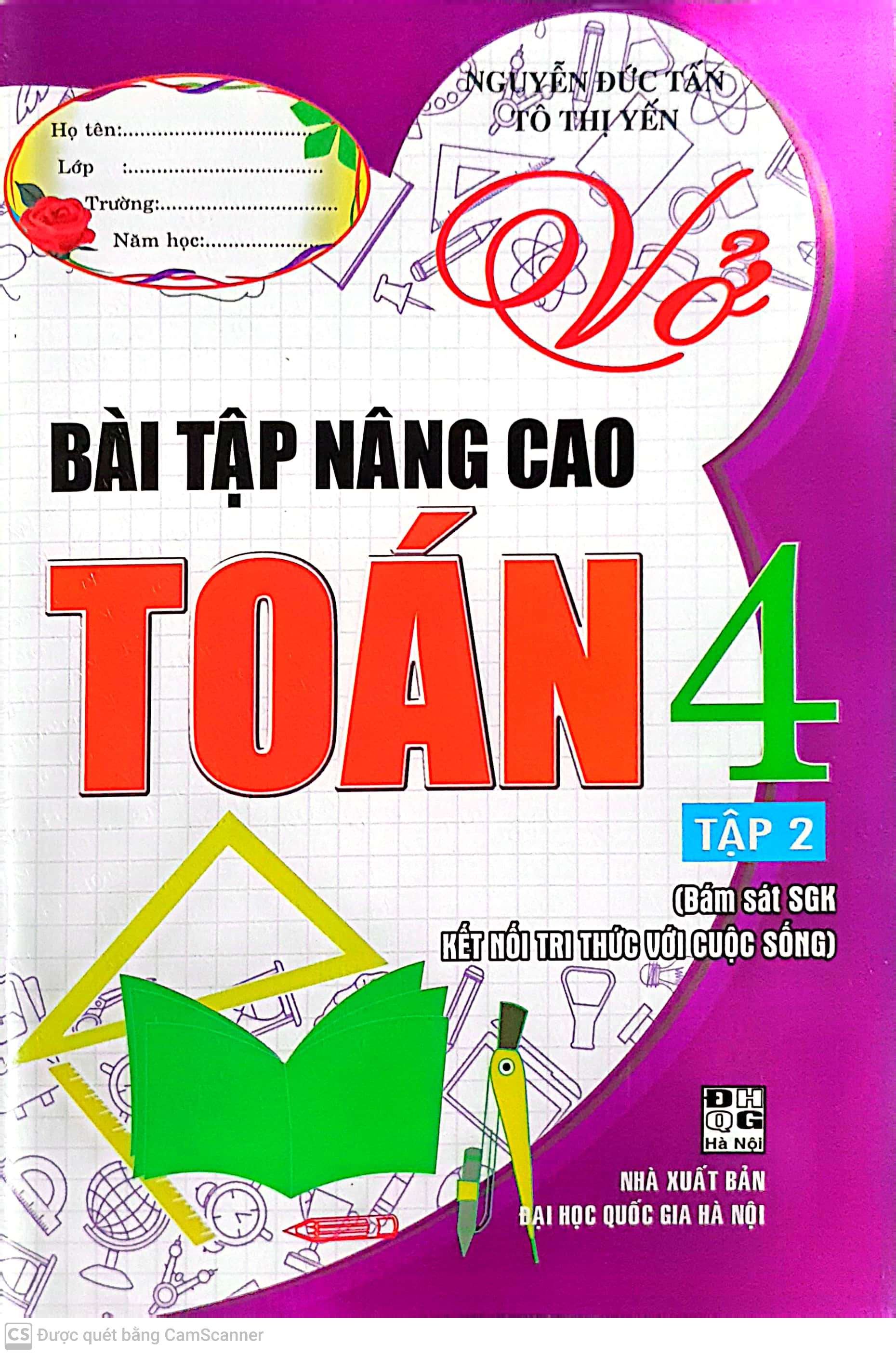 Sách - Combo Vở Bài Tập Nâng Cao Toán Lớp 4 (Bám Sát SGK Kết Nối Tri Thức Với Cuộc Sống -Bộ 2 Cuốn)