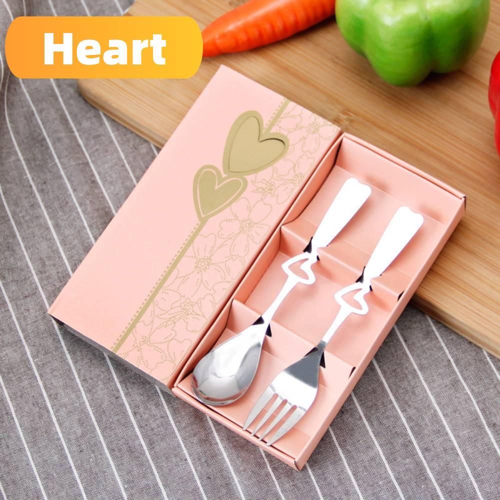 Bộ 2 Dụng Cụ Ăn Uống Bằng Thép Không Gỉ Chất Lượng Cao