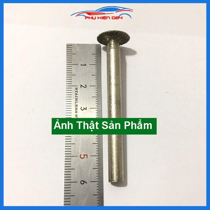 1 đầu mài kim cương trục lắp 6mm đường kính mũi 6mm, 8mm, 10mm, 12mm, 14mm, 16mm, 20mm, 25mm