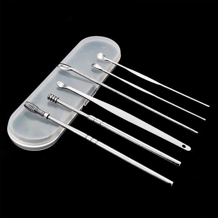 Bộ lấy ráy tai 6 món hộp đựng cao cấp HGD551