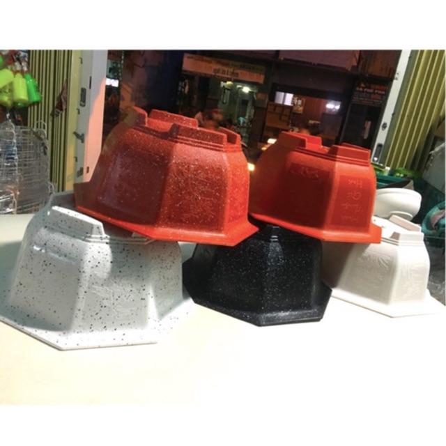 Chậu Nhựa Bát Giác Lùn - Chậu 8 Cạnh Lùn - Chậu Trồng Cây