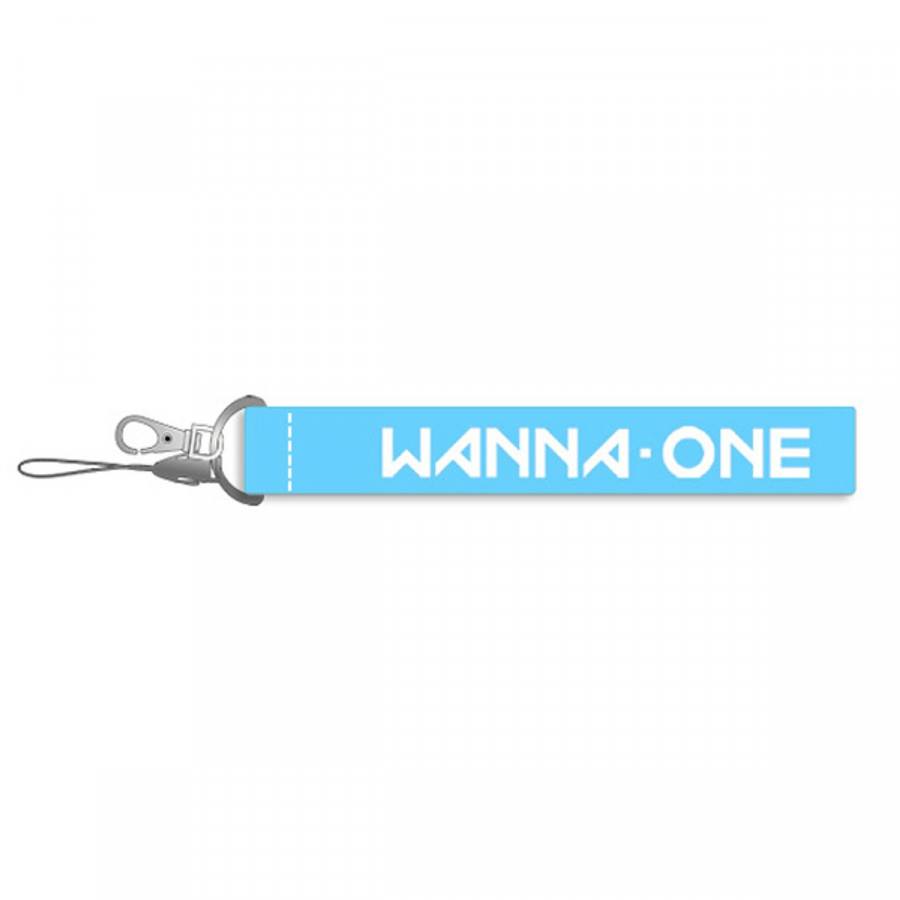 Móc khóa in chữ Wanna one(xanh)