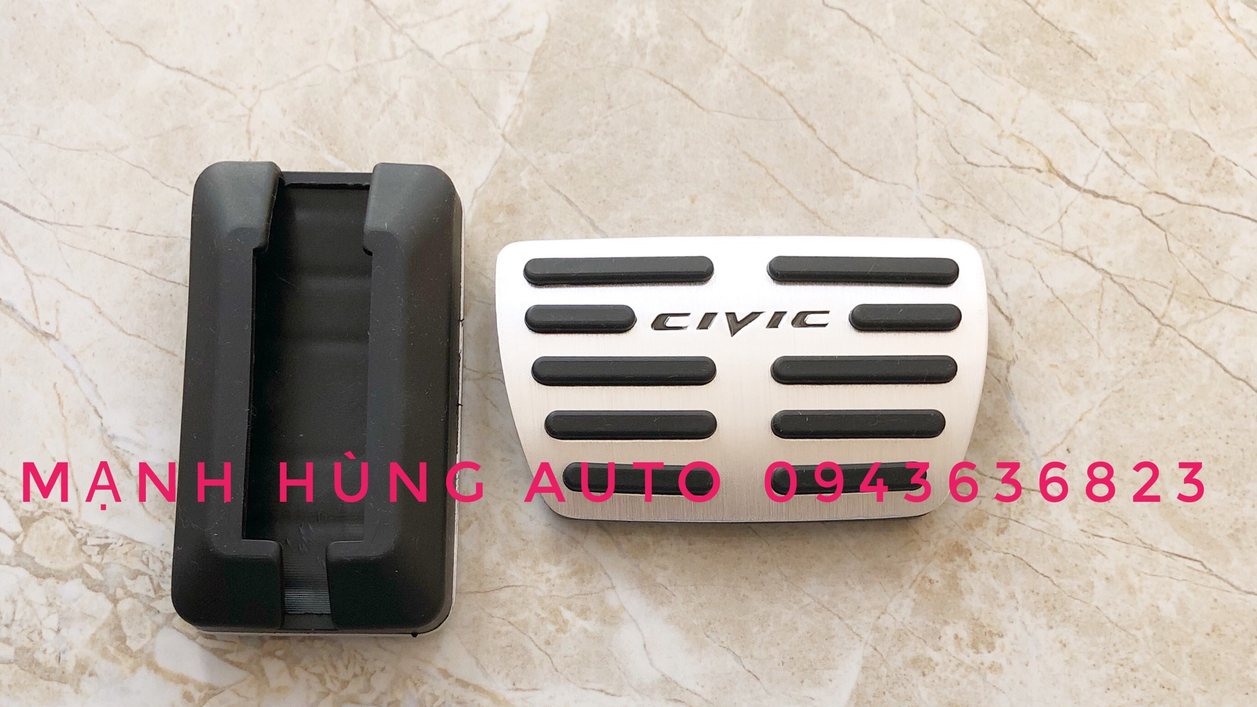 Bộ ốp bọc chân ga, chân phanh cho xe Honda Civic 2016-2021