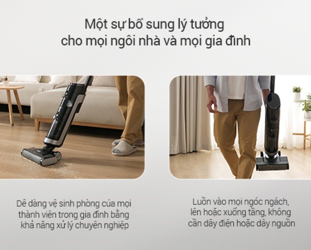 Ezviz Máy Lau Sàn Hút Bụi Không Dây Cầm Tay RH1 3in1 - BH 12 tháng - Giặt Sấy Thông Minh - Hàng Chính Hãng