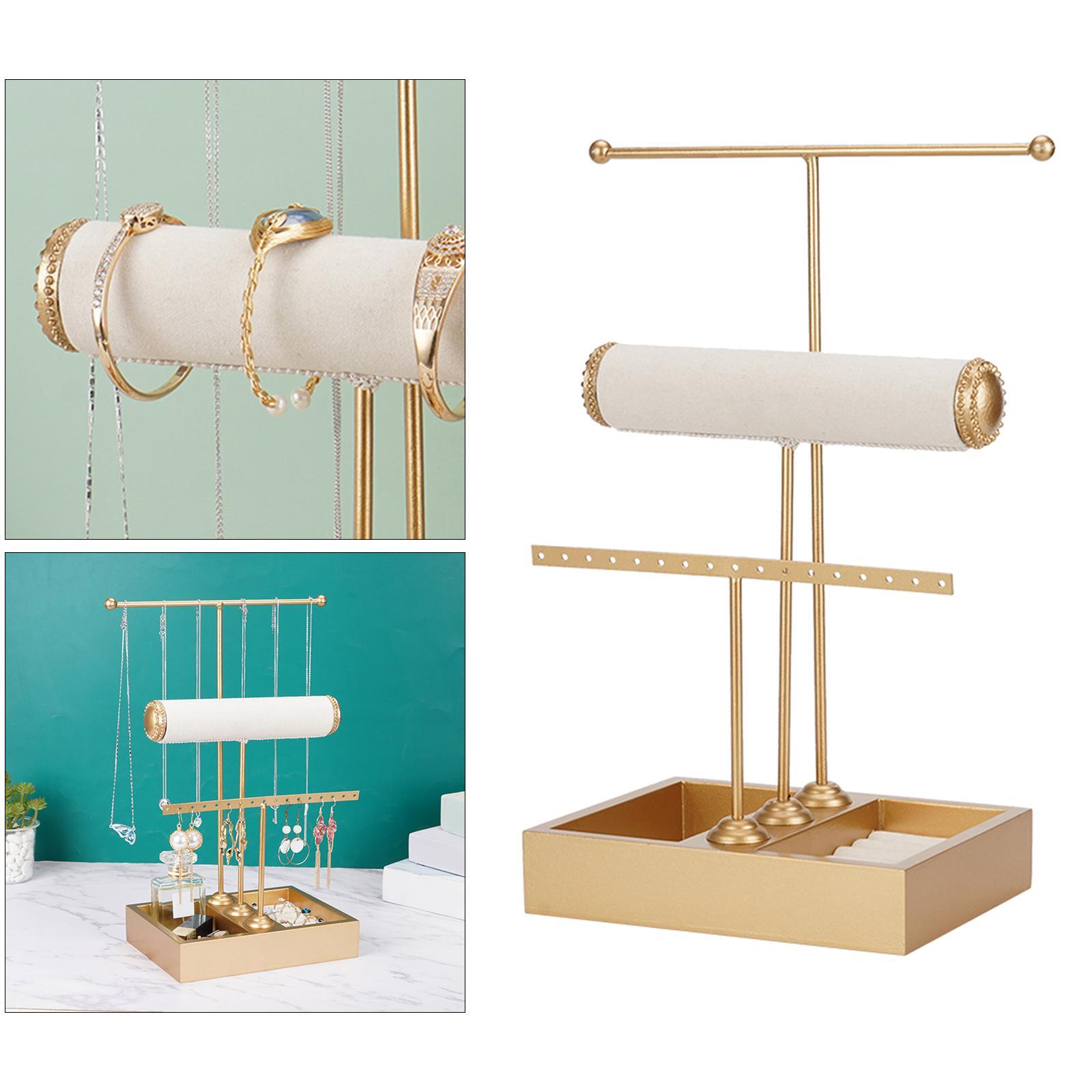 Jewelry Display Rack Watch Tabletop Hanging Modern Bracelet Holder Organizer