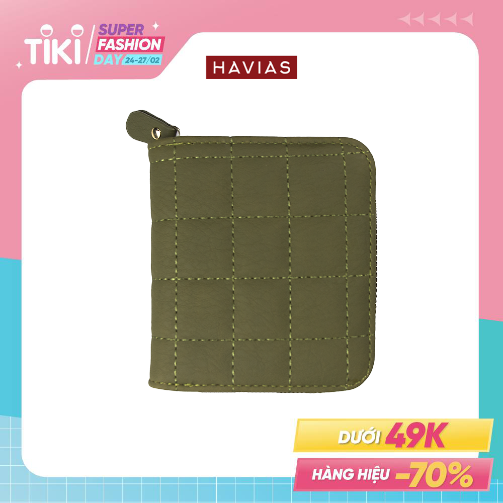 Ví gấp Zipped SQUARE 
