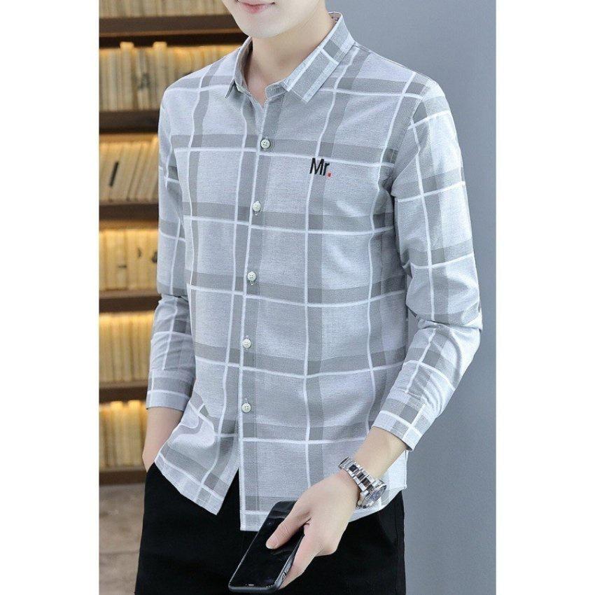 Áo sơ mi nam dài tay caro Poniva Thời trang EMEY LUXURY SHOP phong cách nam tính, lịch lãm