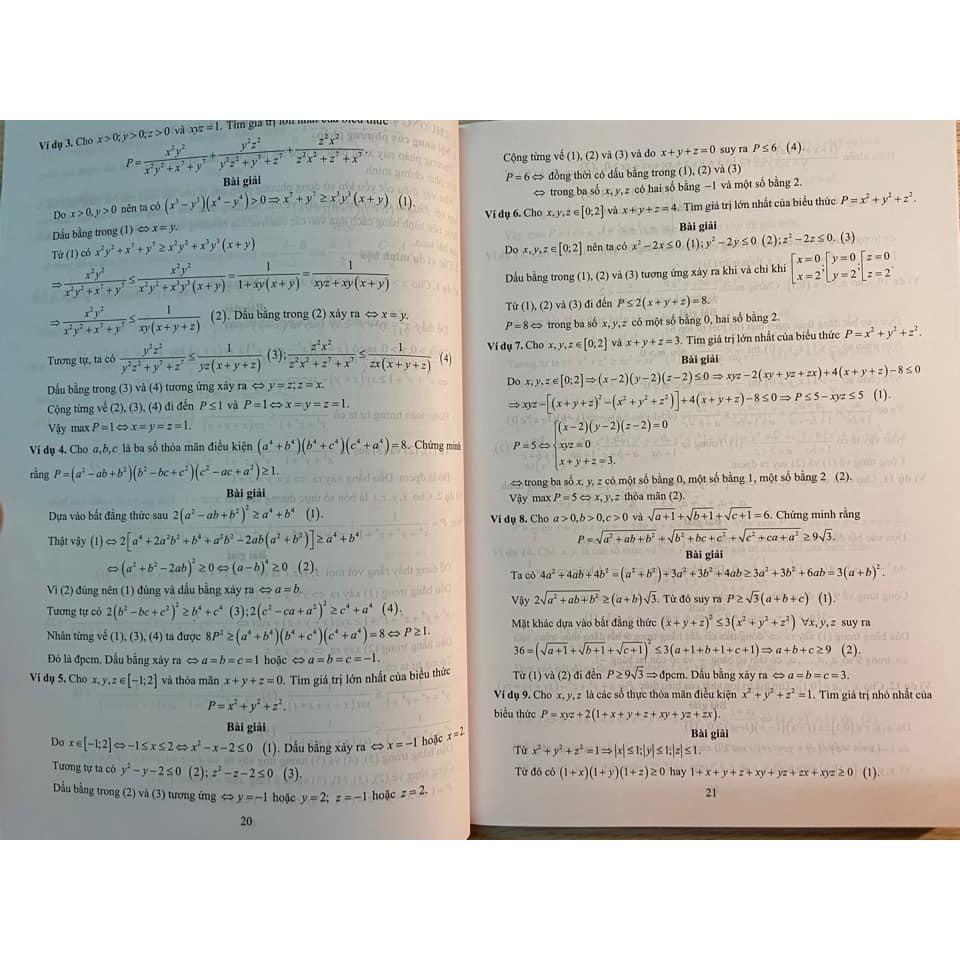 Sách - Các phương pháp hiệu quả giải bài toán về bất đẳng thức và giá trị lớn nhất nhỏ nhất