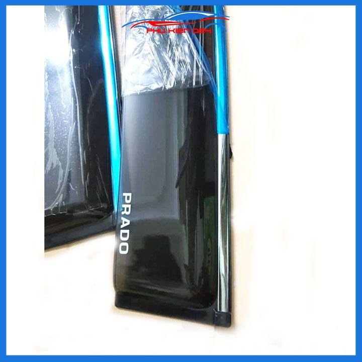 Vè che mưa cho xe ô tô Land Cruiser Prado 2010-2011-2012-2013-2014-2015-2016-2017-2018-2019-2020-2021-2022 chỉ mạ