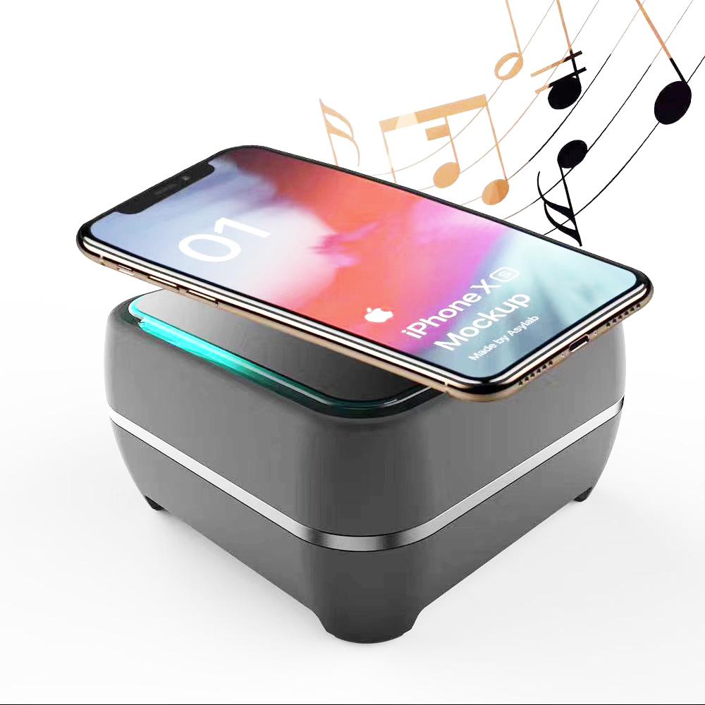 Loa di động Retro Bluetooth và Bộ sạc thông minh không dây 10W cho iPhone 13