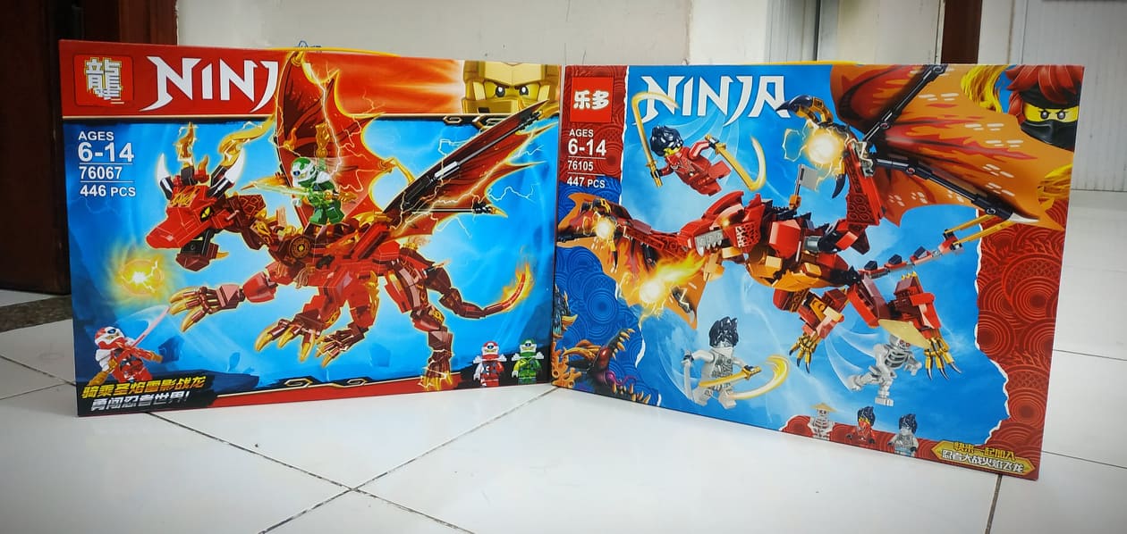 Bộ đồ chơi xếp hình, lắp ráp Ninja Rồng bay siêu cấp nhiều màu (giao ngẫu nhiên)