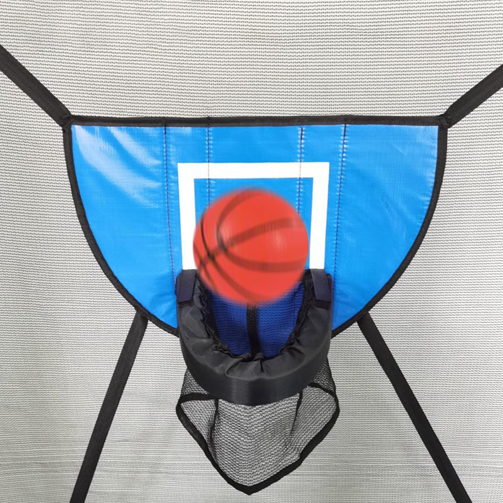 Mini Trampoline Basketball Hoop for Kids with Pump and Ball Basketball Rack