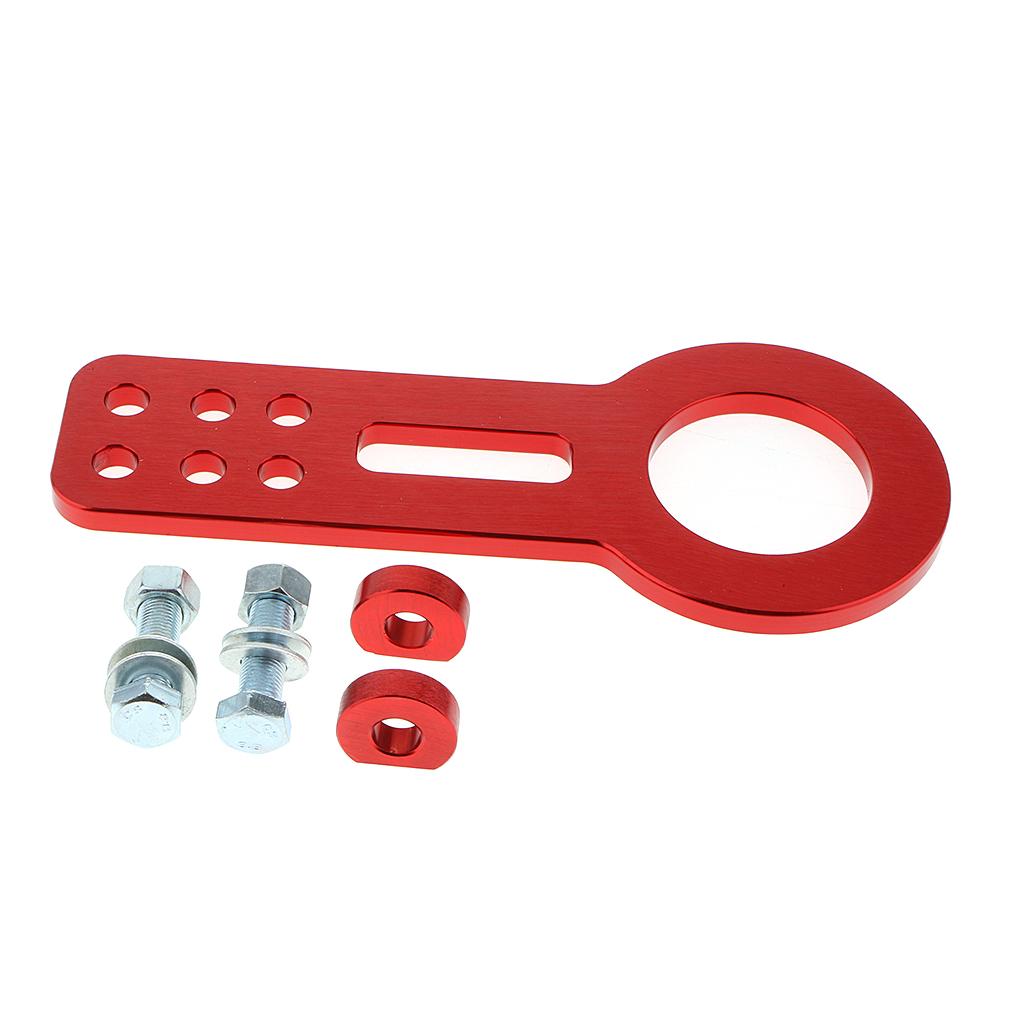 Aluminum Alloy Racing Tow Hook Rear Towing Bar Hook for Car Truck SUV Red
