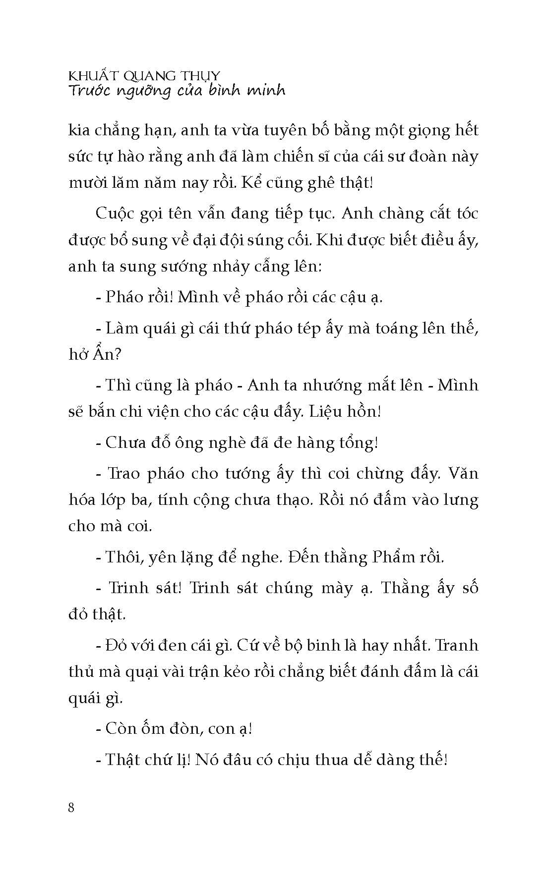 Trước Ngưỡng Cửa Bình Minh