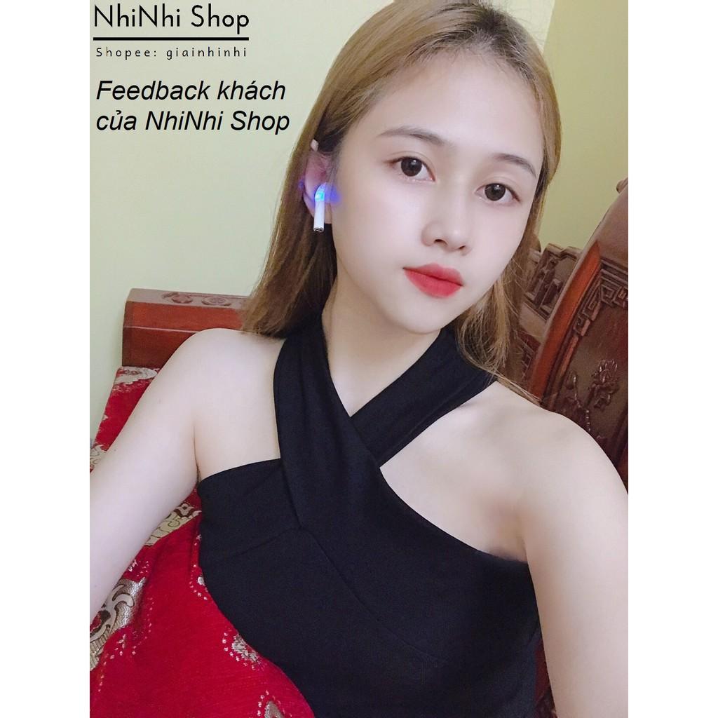 Áo kiểu cổ yếm chéo dây điệu, Áo hai dây cổ chéo CS0678 - NhiNhi Shop