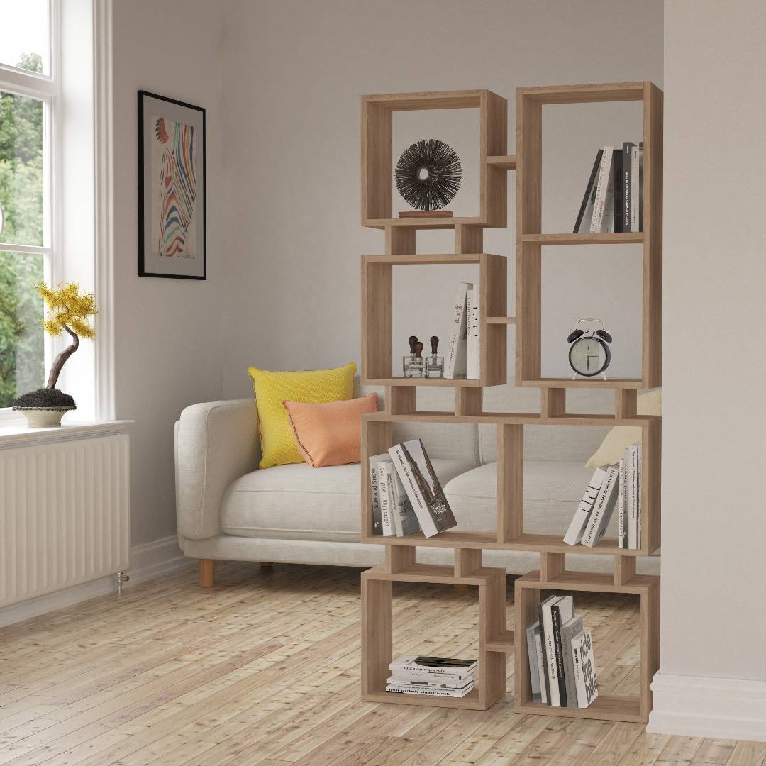 Giá sách bằng gỗ kiểu dáng nhỏ gọn SMLIFE Bancroft