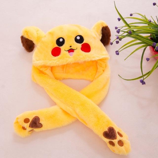 Mũ tai thỏ, pikachu giật ( Hàng có sẵn )