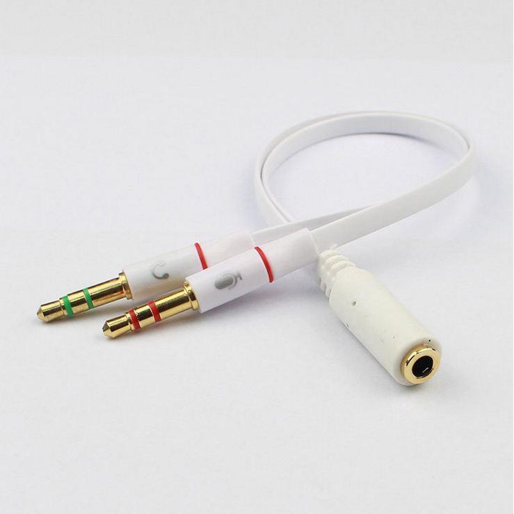 Cáp gộp âm thanh và Mic sang cổng 3.5 mạ vàng cao cấp