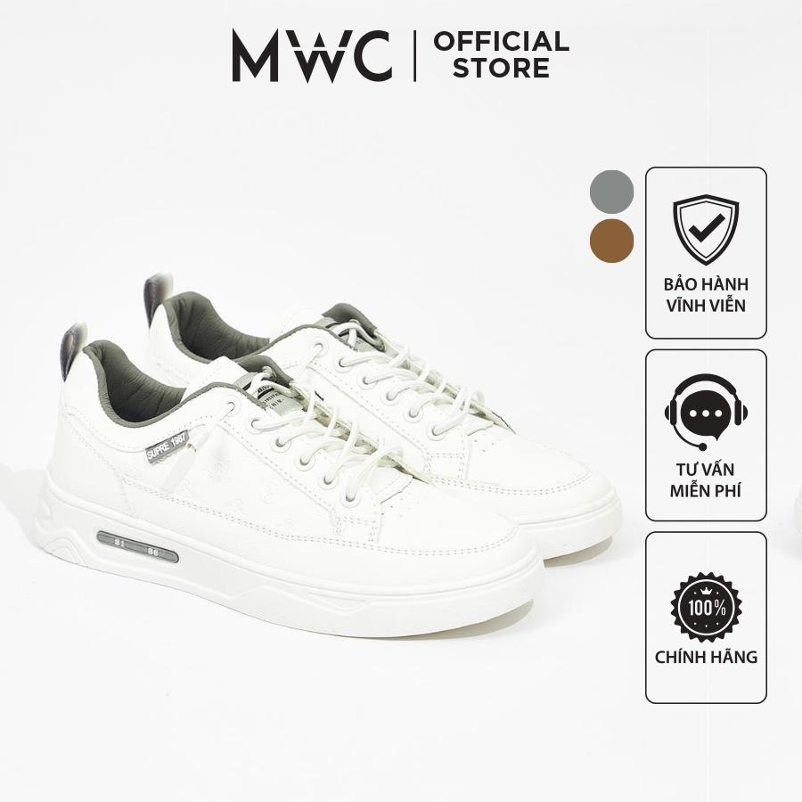 Giày Thể Thao Nam MWC 5434 - Giày Thể Thao Nam Màu Trắng Phối Màu Cao Cấp, Sneaker Nam Cổ Thấp Năng Động Cá Tính