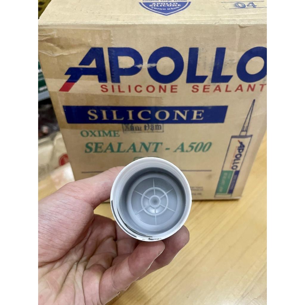 25 chai Keo silicone A500 Xám đậm