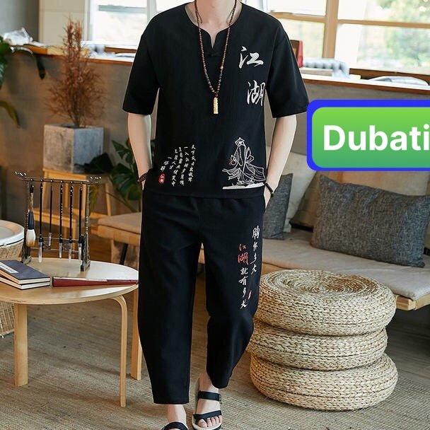 ĐỒ BỘ THỂ THAO CHỮ NHẬT, ĐỒ BỘ NAM, CHẤT VẢI MỀM MẠI CAO CẤP - DUBATI FASHION