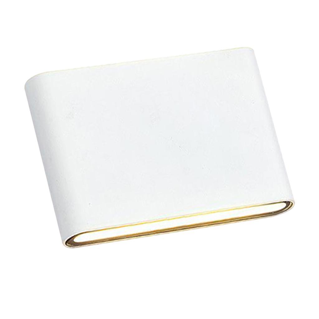 3000K Waterproof LED Up Down Wall Lamp Light Warm White 6W White