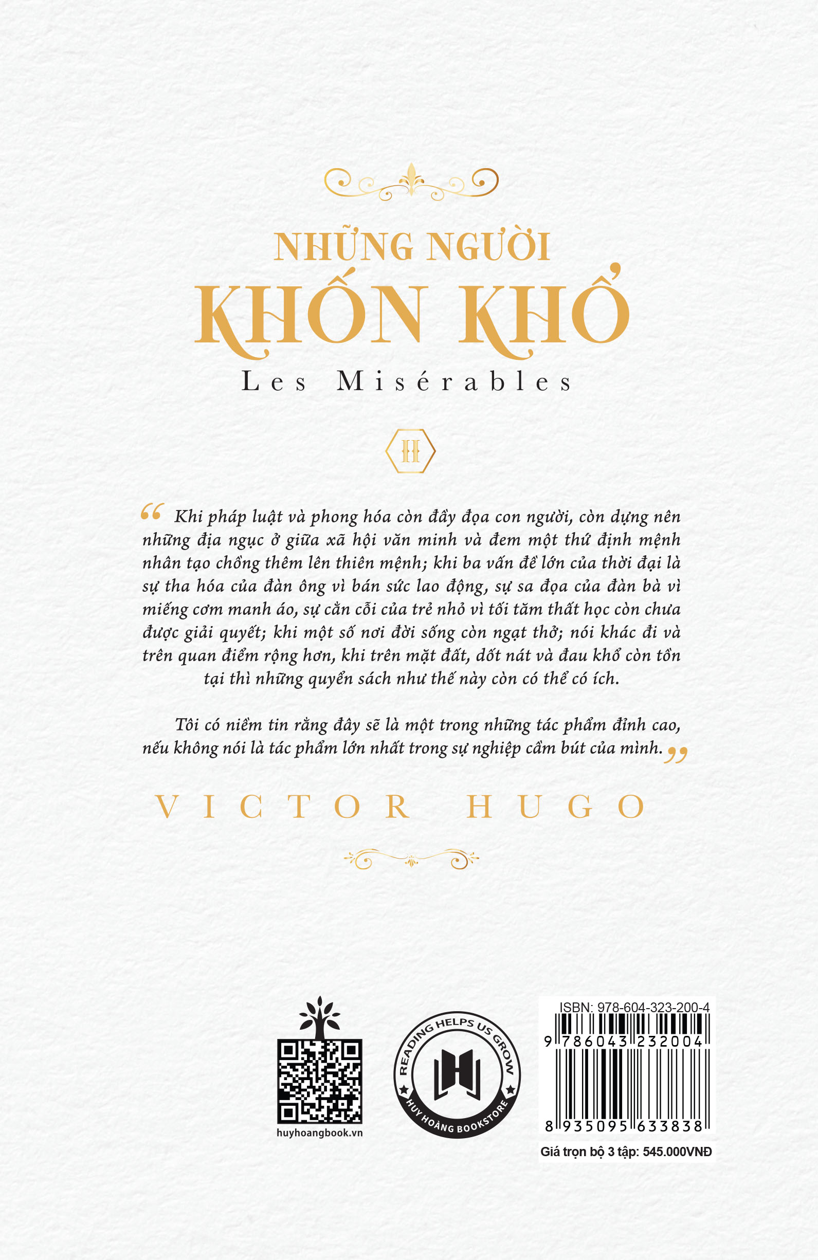 Những Người Khốn Khổ- Victor Hugo- Boxset Trọn Bộ 3 tập (Tái Bản 2024) Tiểu Thuyết Kinh Điển - 2HBooks