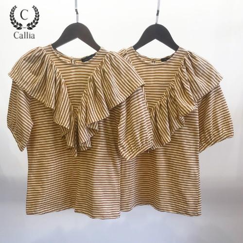 Áo thun nữ Callia tay bèo bo thun Sori