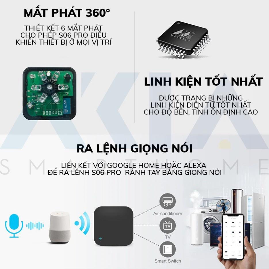 Điều khiển hồng ngoại Tuya S06 AKIA AIC105 - Bật tắt Máy Lạnh, TV từ xa bằng App, Hẹn giờ, Tương thích Google và Maika