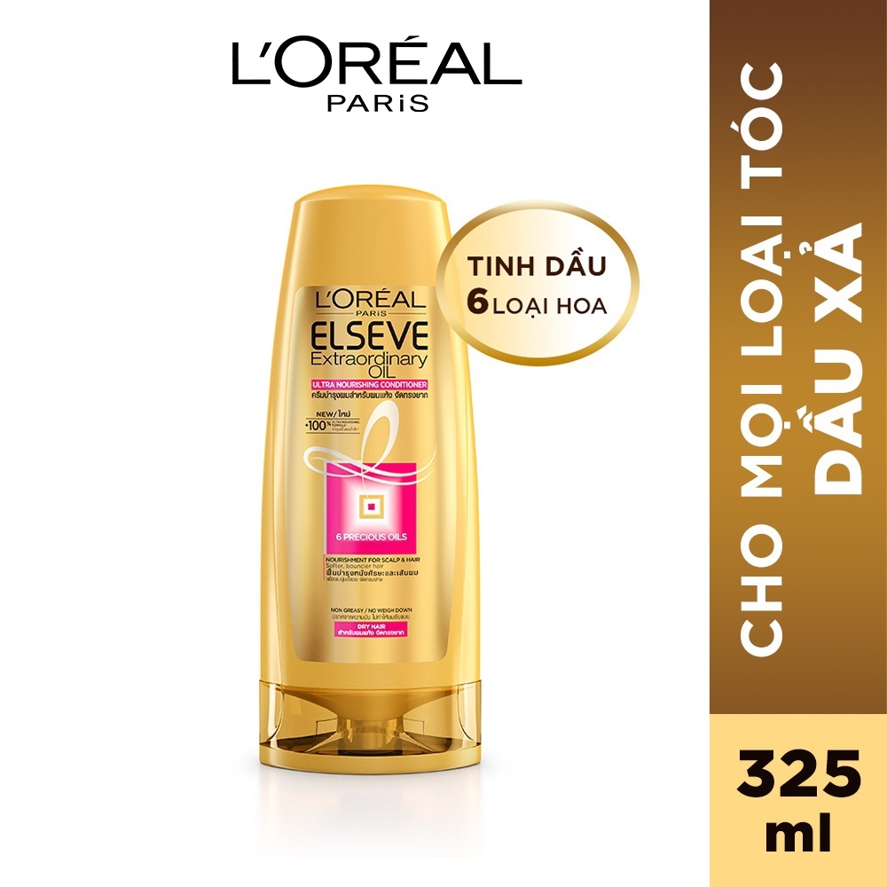 Dầu Xả L'Oreal Paris Chiết Xuất Tinh Dầu Hoa 325ml