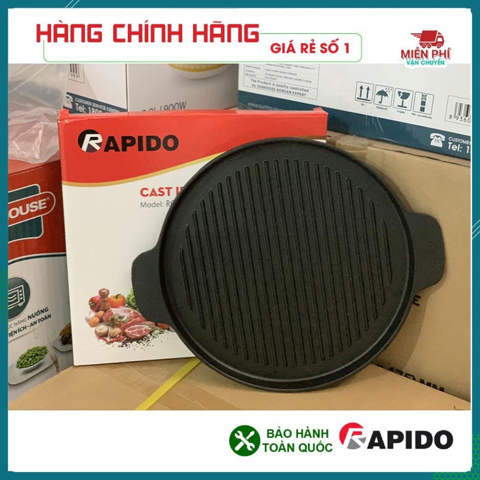 CHẢO NƯỚNG RAPIDO, CHẢO GANG NƯỚNG RAPIDO, 24CM 26CM DÙNG ĐƯỢC TRÊN MỌI LOẠI BẾP CHÍNH HÃNG