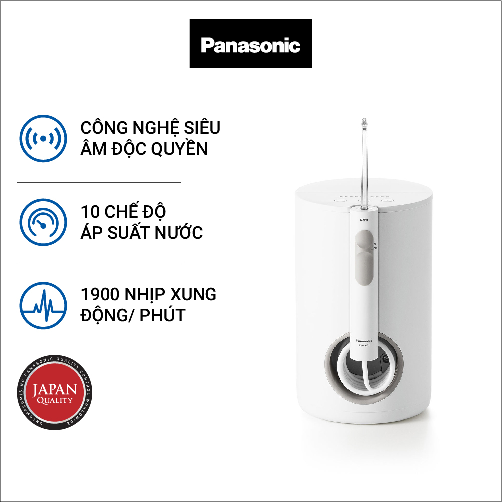 Máy tăm nước cầm tay Panasonic công nghệ siêu âm EW1611 - Hàng Chính Hãng