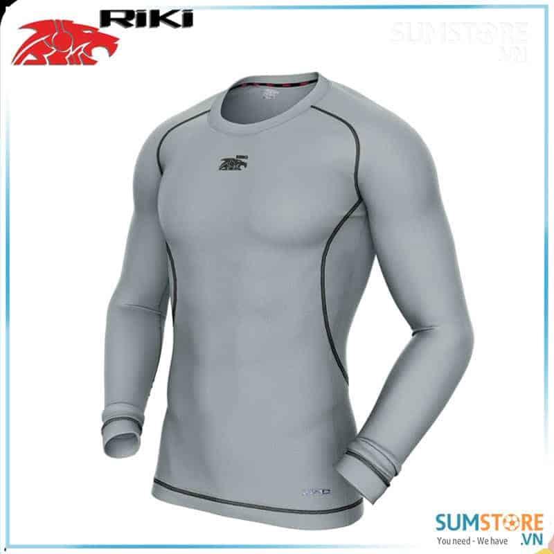 RIKI- Áo Body Lót Giữ Nhiệt Thun Thể Thao Cao Cấp – Xám