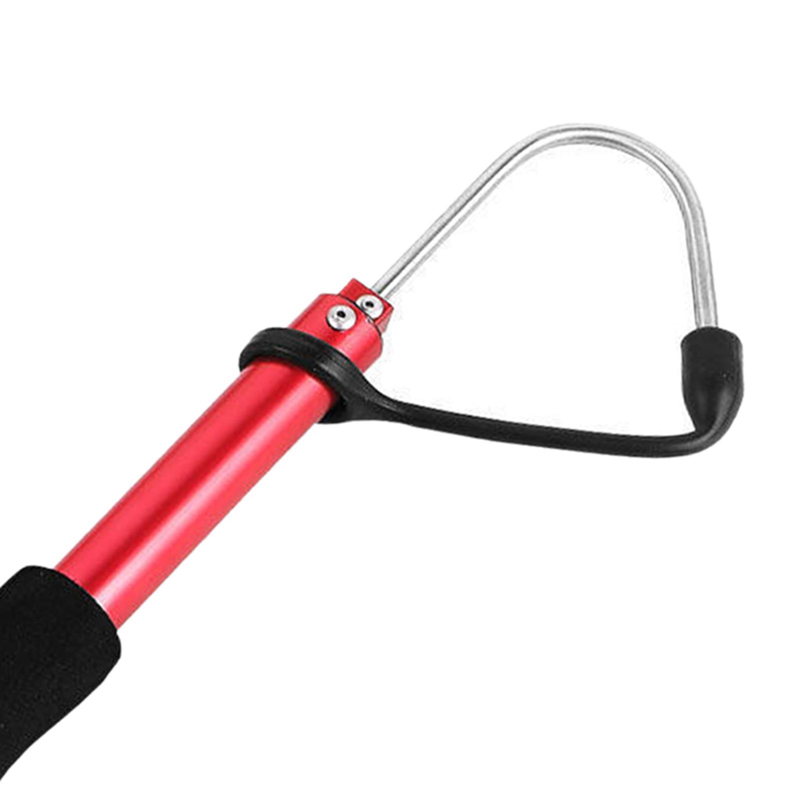 Fishing Gaff Fish Gripper Retractable Stainless Steel Fish Holder Saltwater Foldable Boat Fishing Durable Fish Lip Gripper Fishing Grip Tool