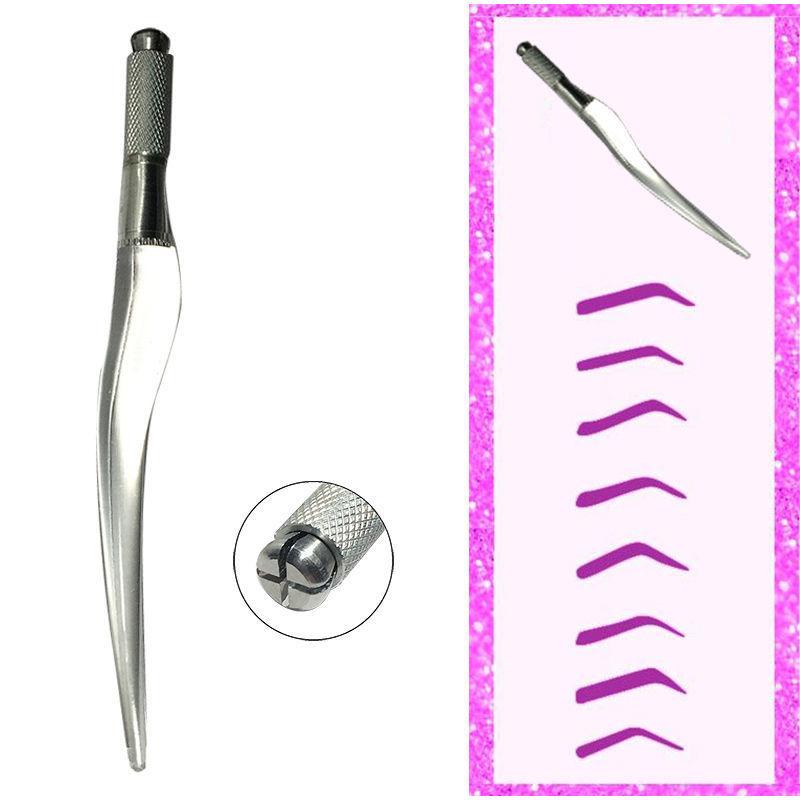 12x Reusable Microblading Pen Eyebrow Lip Line Manual  Pen Supplies